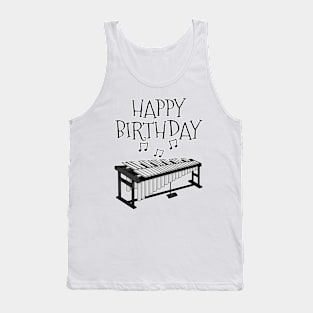 Vibraphone Happy Birthday Vibraphonist Percussion Musician Tank Top